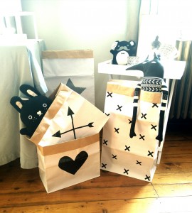 paper bag et doudous main sauvage chez lovely summer, site d'objets de décoration scandinave - chicon choc blog de bonnes adresses lilloises