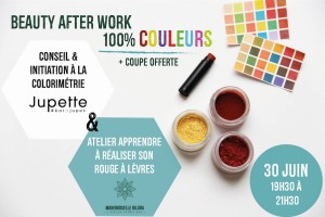 beauty afterwork colorimétrie mademoiselle biloba et jupette bar à jupes à lille le 30 juin - chicon choc blog de bonnes adresses lilloises