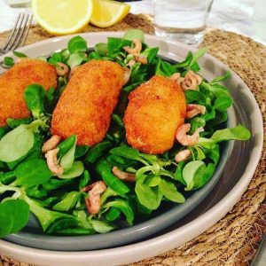 croquettes crevettes recette restaurant lille