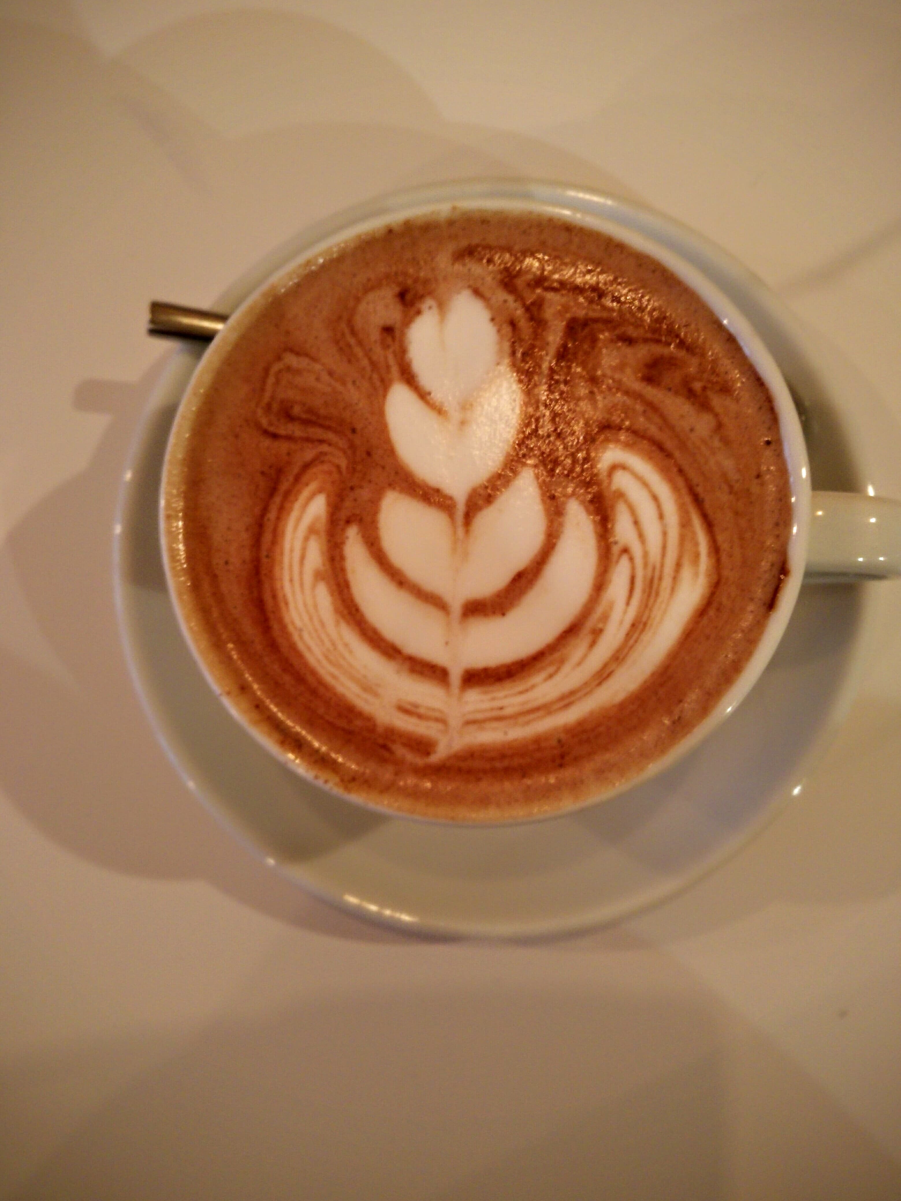 Chocolat chaud latte art Tamper espresso Bar coffee shop Lille - chicon choc